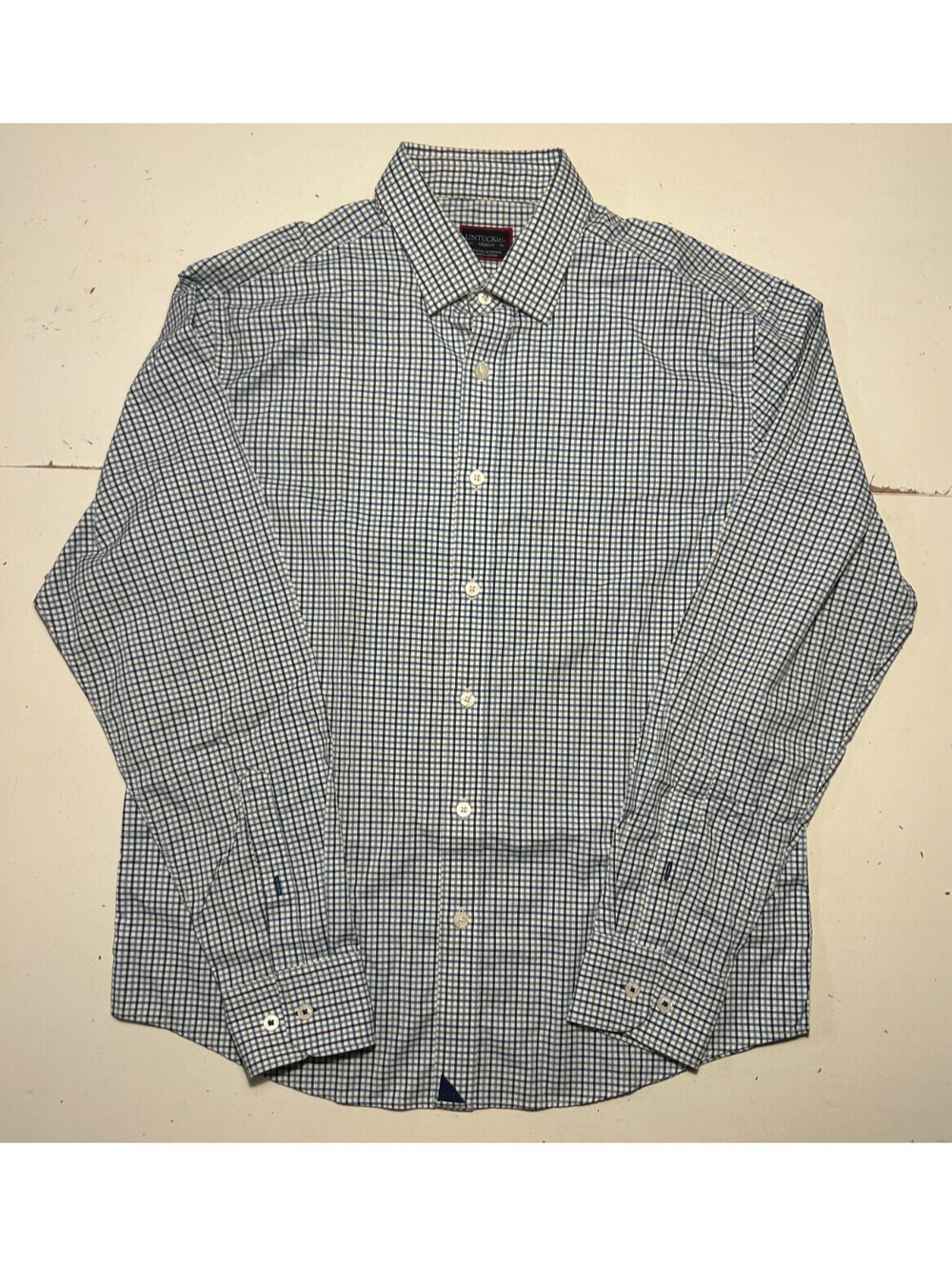 UNTUCKit Erbach Green Long Sleeve Button Down Size M Style #40357